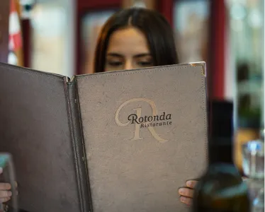 Speisekarte im Ristorante Rotonda
